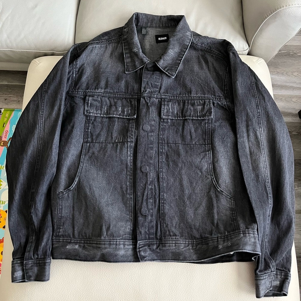 NWOT - Hudson Jeans Men's Denim Trucker Jacket - Size L